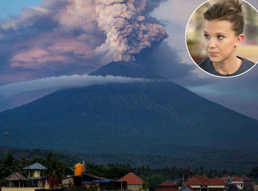 Millie Bobby Brown, Mount Agung, Bali Millie Bobby Brown, Mount Agung, Bali